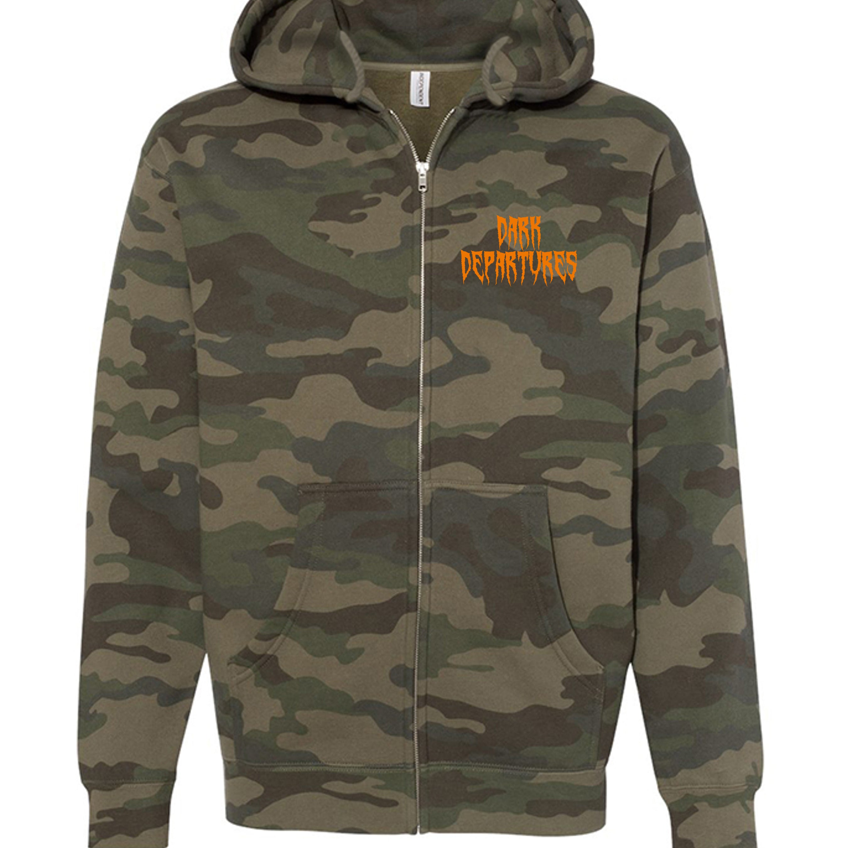 Dark D Camo Full-Zip Hoodie | Dark Departures – DARK DEPARTURES